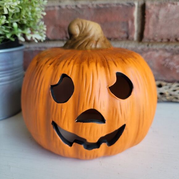 Jack O' Lantern Ceramic Vintage Pumpkin - Picture 9 of 9